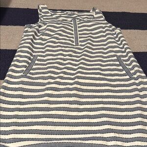 Southern Tide Navy and White Striped dress